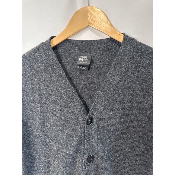 Harry Potter Slytherin Cardigan Universal Studios Wool Scotland Sz S - Picture 3 of 8